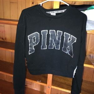 “PINK” Victoria’s secret long sleeved crop sweater
